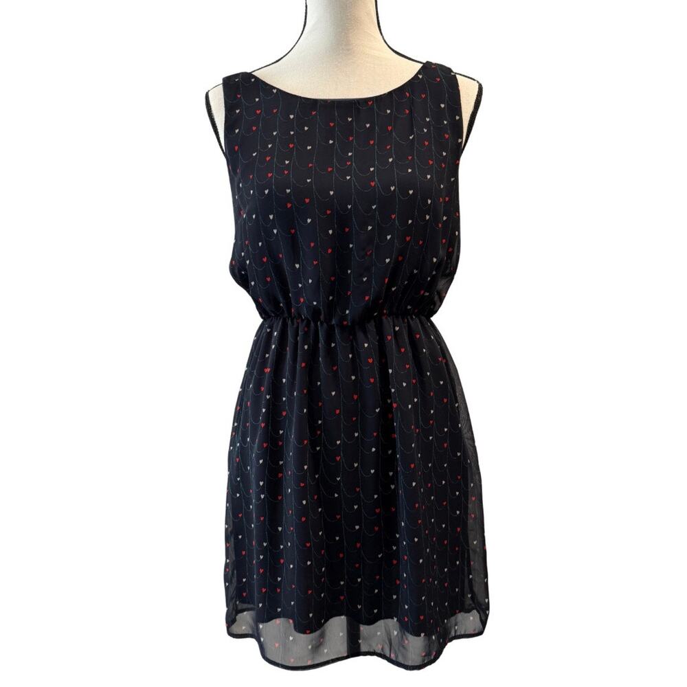 Maude Anthropologie Women’s Heart Print Dress Size L